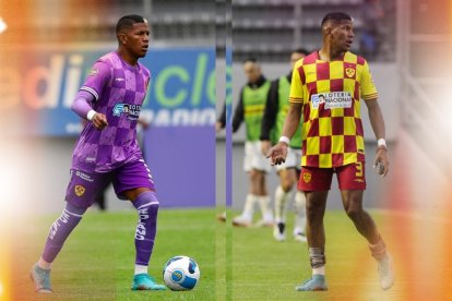 John Ontaneda nuevo zaguero de Aucas que jugará ante Liga de Quito.