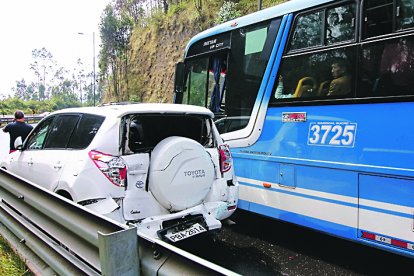 Cuando ocurren accidentes de tránsito, la circulación vehicular empeora en la capital.