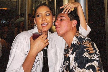 Gigi Mieles y Álex Vizuete se comprometieron el año pasado.