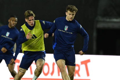 La selección italiana entrena en Miami.