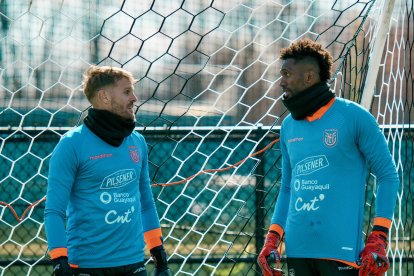 Javier Burrai y Alexander Domínguez, goleros de la Tricolor.