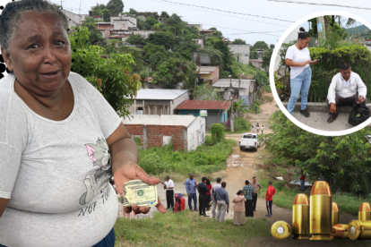 Diana Quijije llora desconsolada la muerte de su hija, Tania Calderón. Solo tenía 40 dólares que no alcanzaban ni para el féretro.  Los abuelos del menor de edad asesinado llegaron a la morgue para retirar su cadáver.