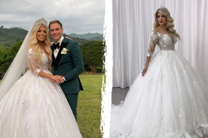 La boda se realiza en una finca de un cercano del novio