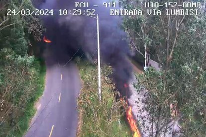 El percance se ha registrado cerca del ingreso a la Ruta Viva, de acuerdo a lo mostrado por el ECU 911.