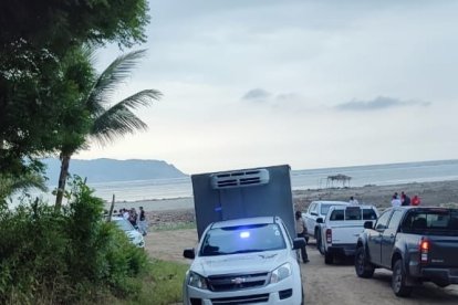 El carro de criminalística levantó los cuerpo este domingo