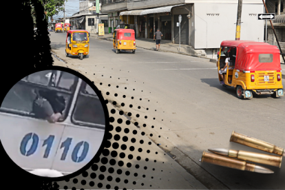 Evelyn Jurado Lainez estaba sentada cuando le dispararon. Así quedó su cuerpo.