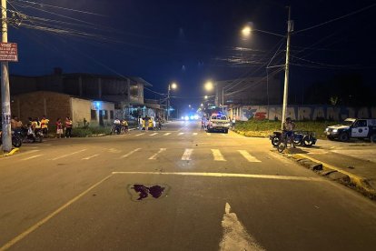 En este sitio se produjo el accidente de tránsito entre ambos vehículos.