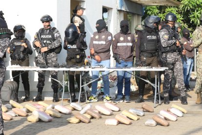 En los allanamientos se encontró paquetes con drogas, con un peso aproximado de 52 kilos en total.