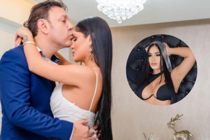 Yuleysi Coca y su esposo, quien sería alias CC.