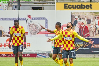 Jeison Medina el hombre gol de Aucas, lleva cinco.