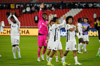 Los jugadores de Liga de Quito están motivados de cara al estreno en la Copa Libertadores.