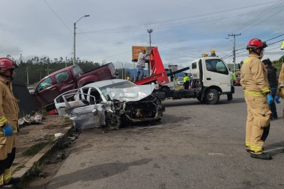 Así quedaron los vehículos implicados.