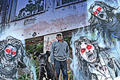 Los perros de Oswaldo le alertan cuando existe alguna manifestación paranormal.