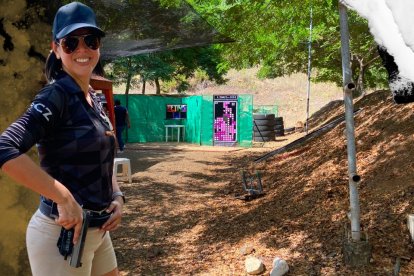 Anita Moreira es deportista del tiro práctico.