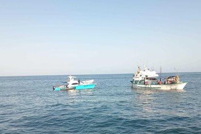 Embarcaciones que fueron detenidas en operativo