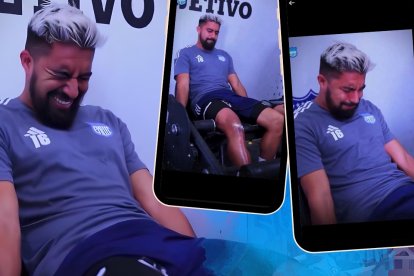 Secuencias del vídeo de recuperación de Cristhian Noboa, junto el día de su cumpleaños.