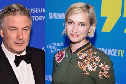 El actor Alec Baldwin y la directora de fotográfi de Rust, Halyna Hutchins.