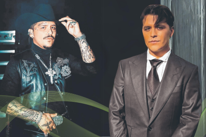 Christian Nodal, de 25 años, luce muy distinto con su rostro sin marca alguna.