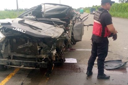 Así quedó el vehículo implicado en el accidente.