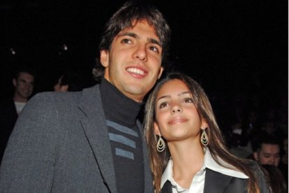 El exfutbolista Kaká y Caroline Celico, cuando vivían momentos felices.