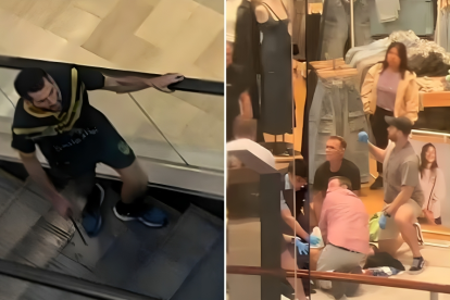 Imagen del agresor en Australia y sus víctimas.