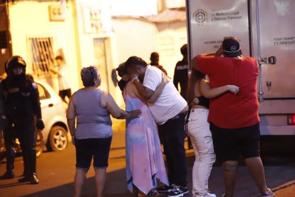 Los familiares protagonizaron escenas de dolor.