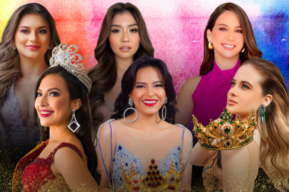 Las hermosas candidatas de Pasaje, Machala, El Guabo, Santa Rosa, Piñas y Zaruma.