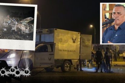 El primer  edil de Camilo Ponce Enríquez, José Sánchez Reyes, se encontraba en esta explanada cuando lo mataron.