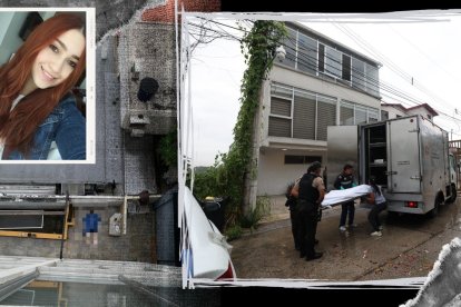 El cuerpo de la joven quedó sobre el pavimento, tras caer del cuarto piso.