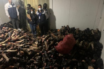 También se hallaron 1.500 patas de res en el sur de Quito