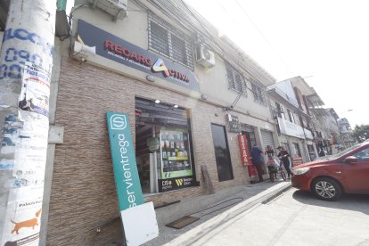 El local afectado en el sur de Guayaquil.