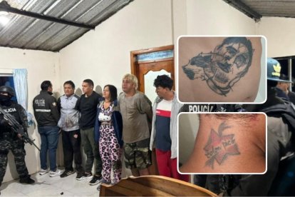Fabricio Colón Pico (rubio) fue detenido en una hacienda de Puerto Quito, junto con otros cuatro sujetos.