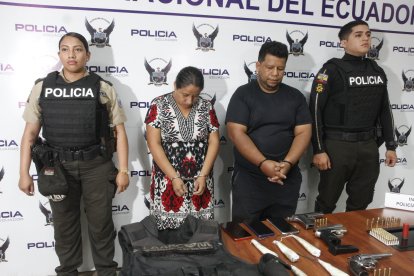 Los involucrados fueron presentados por la Policía Nacional
