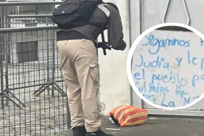 La pieza anatómica estaba dentro de una funda plástica.