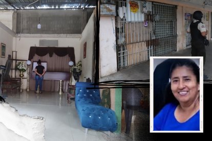 El cadáver de la manabita Alberta Mercedes Jalca Zavala fue velada en la casa de un pariente, cerca de su domicilio.