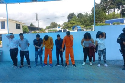 Hubo detenidos en Loja.