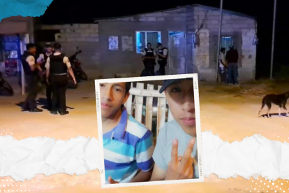 En esta casa sorprendieron  a los dos hermanos cuando estaban durmiendo.