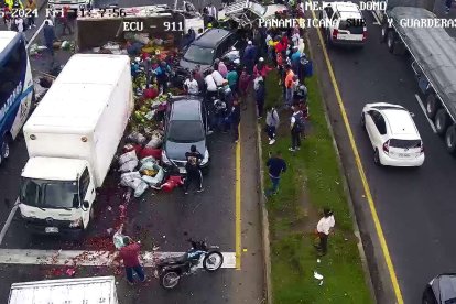 El Servicio Integrado de Seguridad ECU 911 monitoreaba la emergencia a través de su sistema de vigilancia.