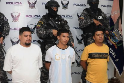 Los detenidos fueron presentados en el Cuartel Modelo de la Policía.