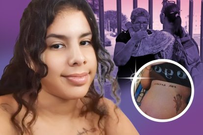 Letty Castillo lloraba desconsolada al relatar la cruel forma en que fue asesinada su nieta Niurka Álvarez. Sus familiares le brinda apoyo.