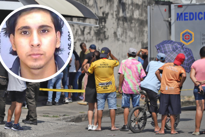 El cadáver del joven de 28 años, fue cubierto con una sábana. Moradores estaban alarmados.