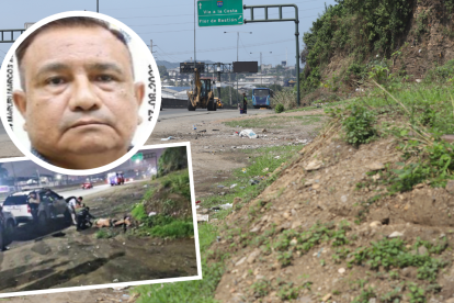 El cuerpo de Marcos Elías León Maruri fue encontrado la madrugada de ayer en el kilómetro 23 de la vía Perimetral.