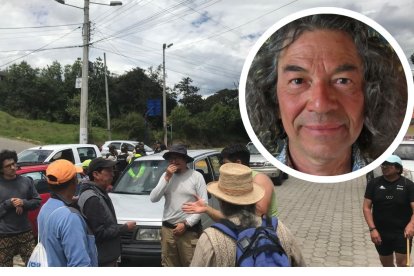 Los amigos de Alejandro se organizan para recorrer los senderos del cerro. También han recibido apoyo del GAD de La Merced.