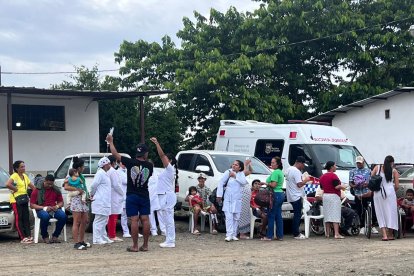 Los pacientes se quedaron alarmados por la emergencia.