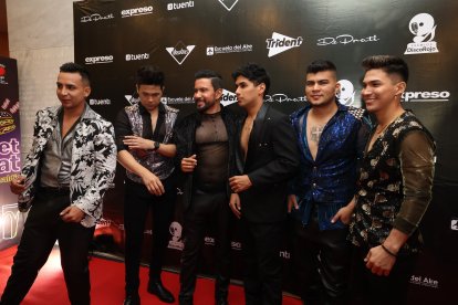 Integrante del grupo Milenium estuvieron en los premios.