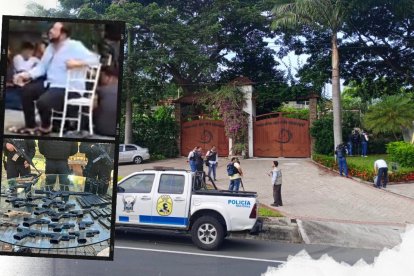 En esta finca se desollara la fiesta donde se ejecutó el operativo policial.