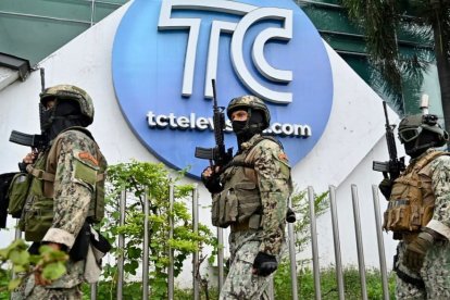 La intervención para liberar a los rehenes de TC Televisión involucró a las fuerzas del orden, en enero de 2024.