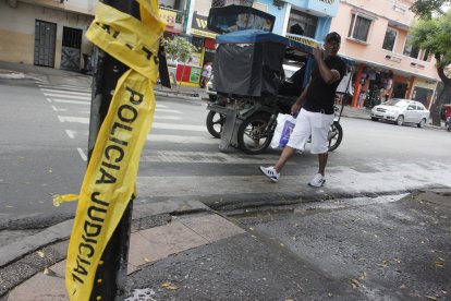 Los puntos fueron acordonados y este domingo 12 de mayo aún quedaban restos de las cintas utilizadas para ese fin