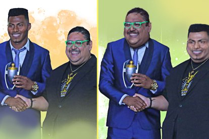 ¿Quién es quién? Pedro Ortiz en dos versiones, arquero y comediante.