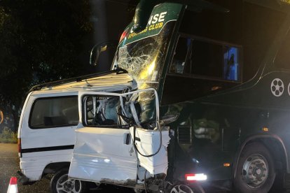 El choque fue frontal. Aún se investigan las causas del siniestro.